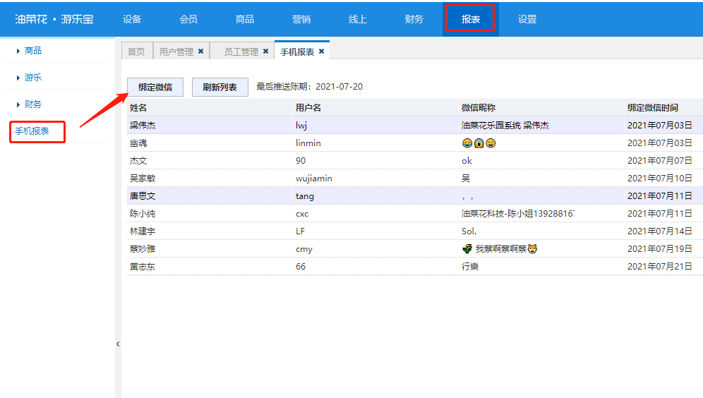 F008 如何绑定手机报表预览图